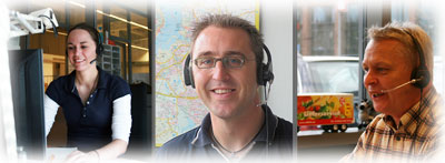 Mitarbeiter Service-Bestelltelefon